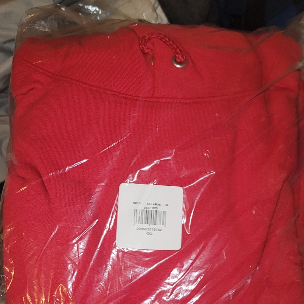 NWT 4XL Red Hoodie Sweatshirt
